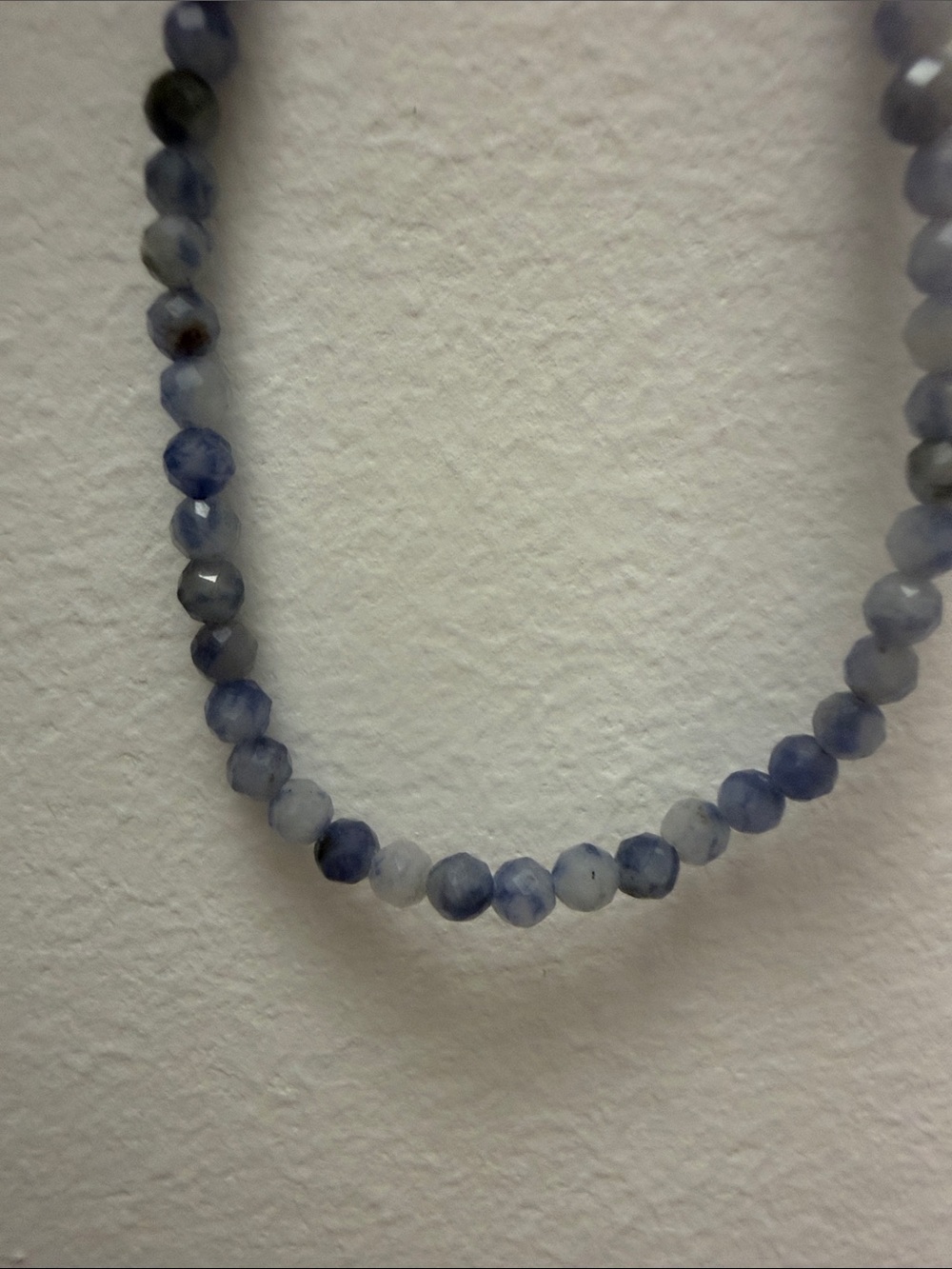 Sodalite Crystal Bead Necklace - Elegant Women's Jewelry